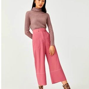 Sara Wide Leg Pink Culottes Love Bonito